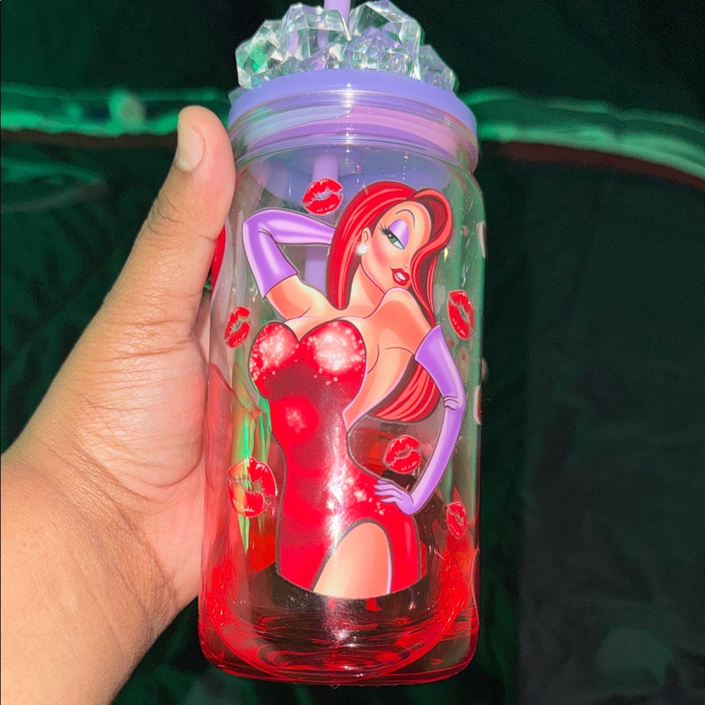 Red Jessica Rabbit Tumbler with Lid